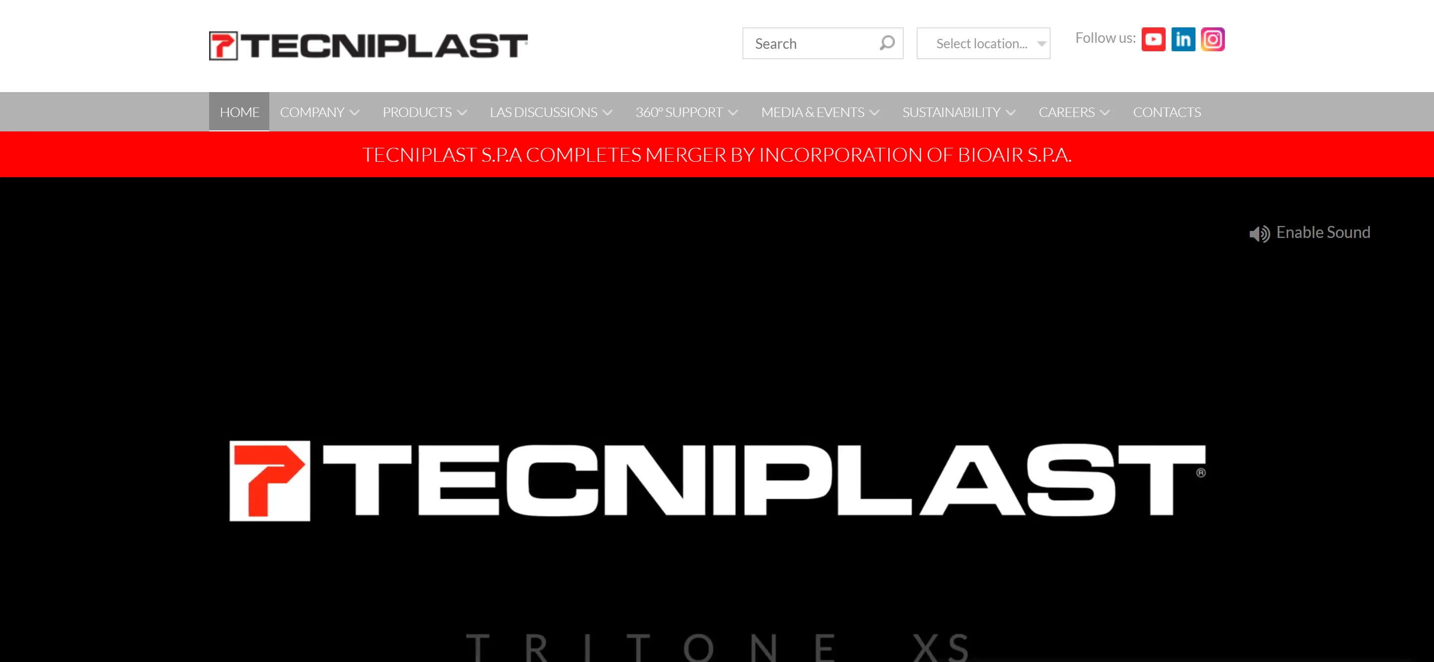 Tecniplast homepage — global Shopify storefront for laboratory animal research equipment serving 10+ countries. Section customization, metafield architecture, speed work, and bug fixes by Faber.