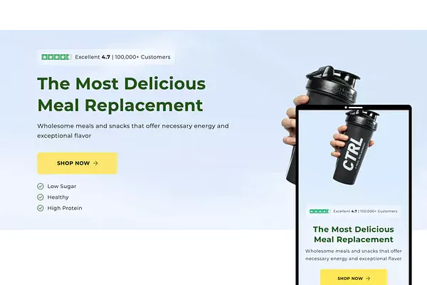 Hero 16 — custom Shopify section by Faber