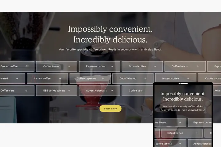 Hero 21 — custom Shopify section by Faber