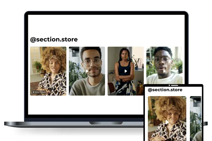 Shoppable Video 3 — custom Shopify section by Faber