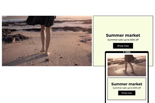 Split Screen Video — custom Shopify section by Faber